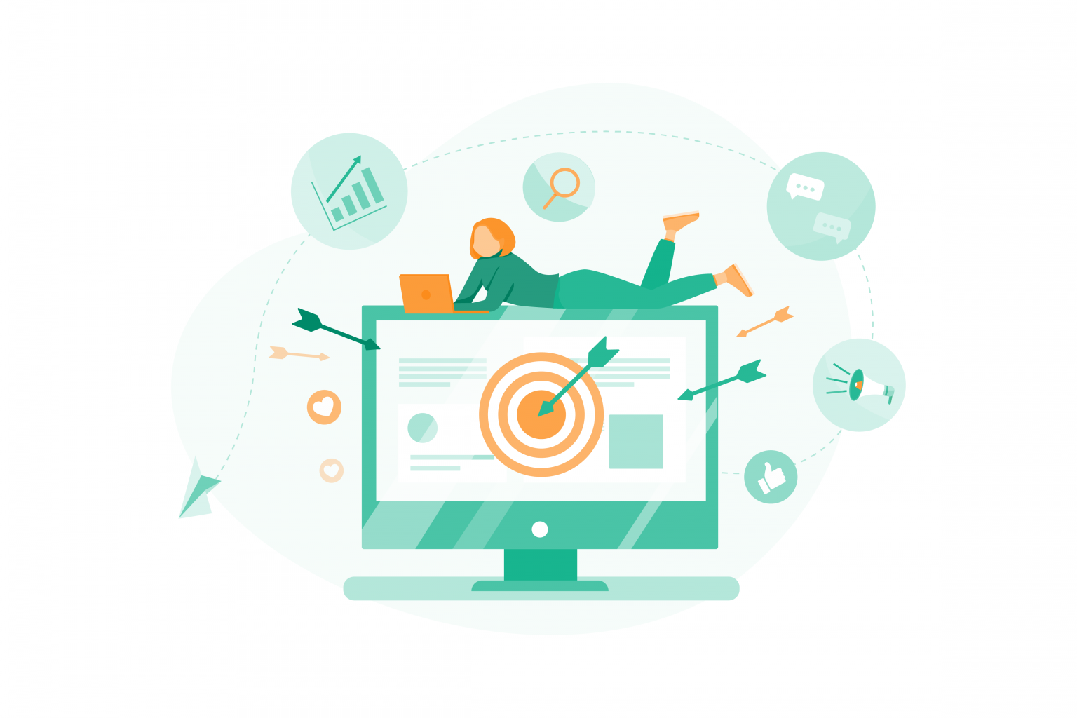 A woman thinking about the best criteria for a segmentation