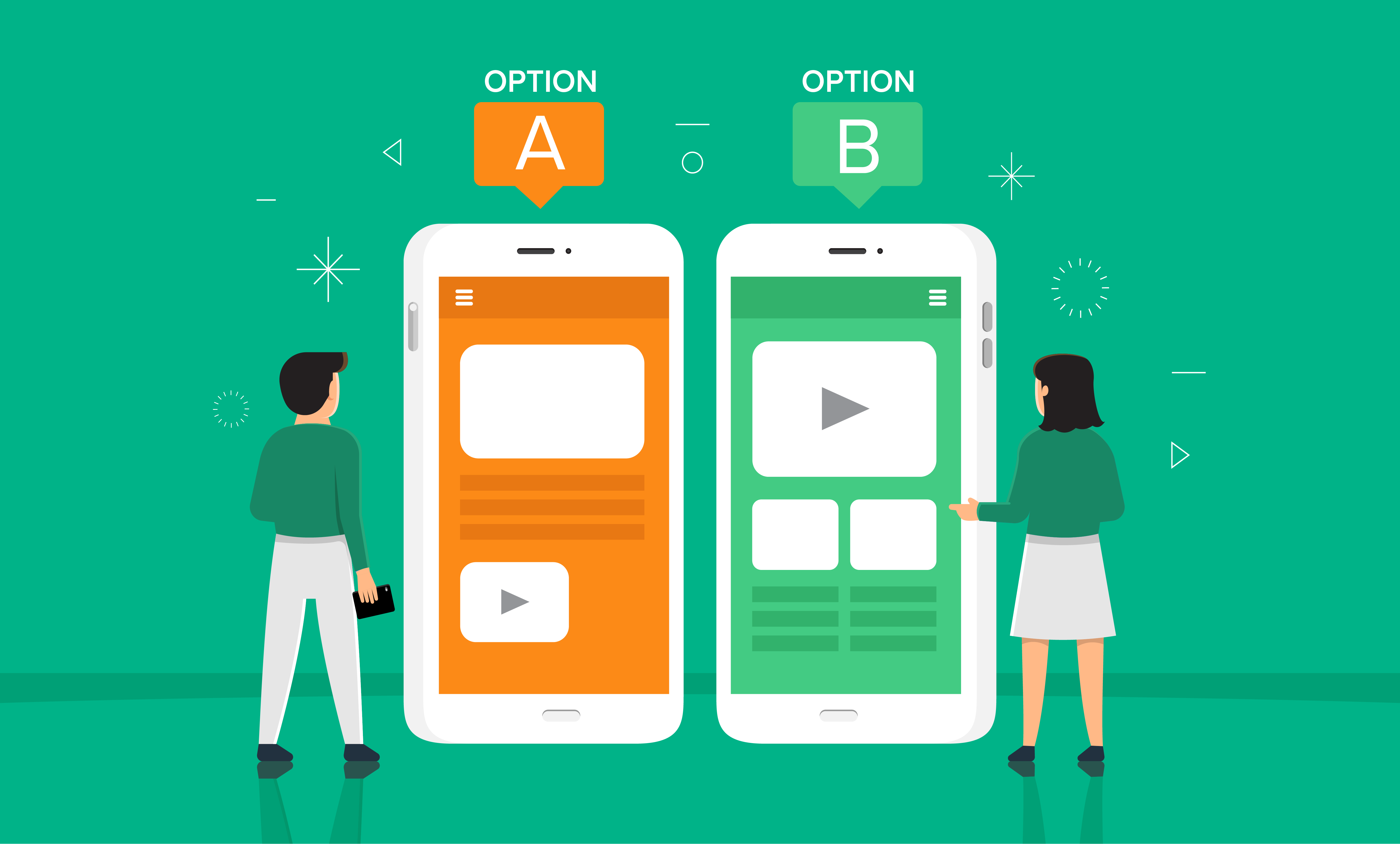 Landing Page A/B Testing in Eloqua Illustration