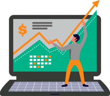A person showing how you can increase your revenue with a good lead-nurturing strategy